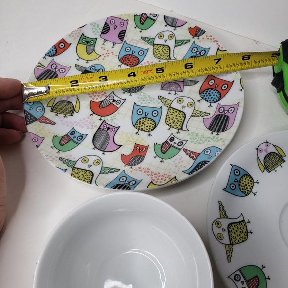 Artistic Owl Print Cup, Saucer, & Plate Set, Creative Tops - Picture 11 of 14